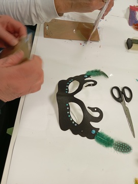 Barvanje pustnih mask 3